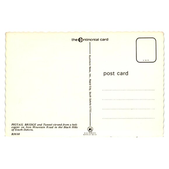 Aerial View Pigtail Bridge Tunnel Iron Mountain Road Black Hills South Dakota - Picture 2 of 2